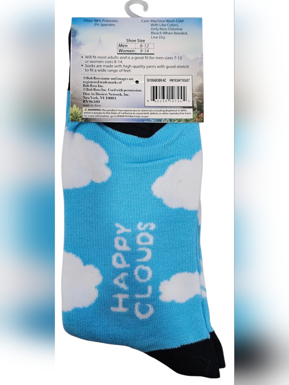 Bob Ross Graphic Crew Socks Set Of 5! New - Picture 8 of 12